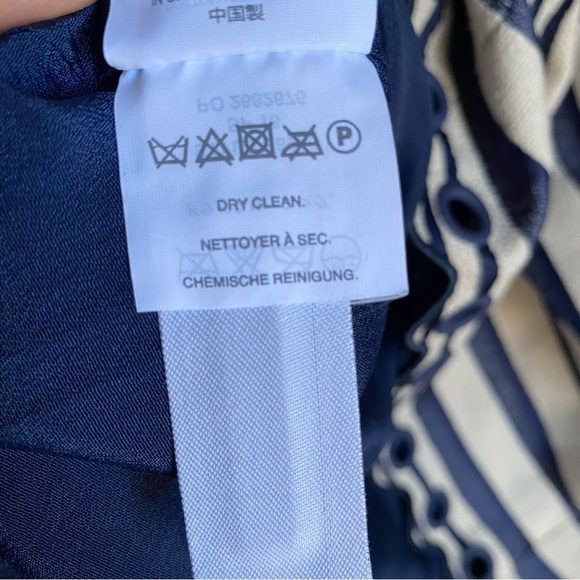 J. Crew Striped Woven Blue Sleeveless Dress - Picture 11 of 11